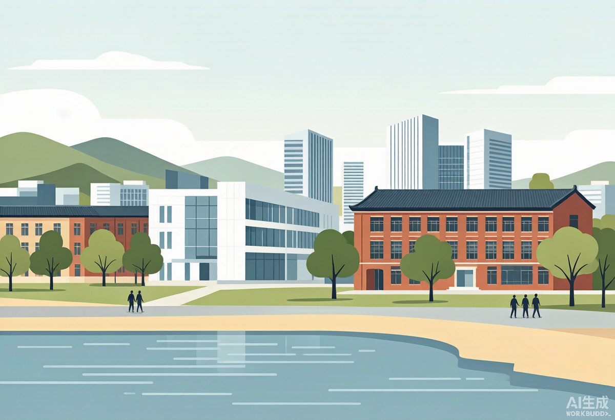 昌平区公积金提取代办服务区域示意：大学城与科技园插画